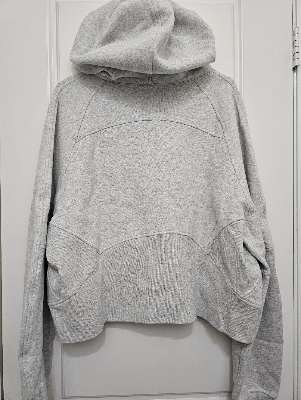 lululemon Scuba Oversized Light Heather Gray Half-Zip Hoodie Sweater SizeXl/XLL - Picture 15 of 16